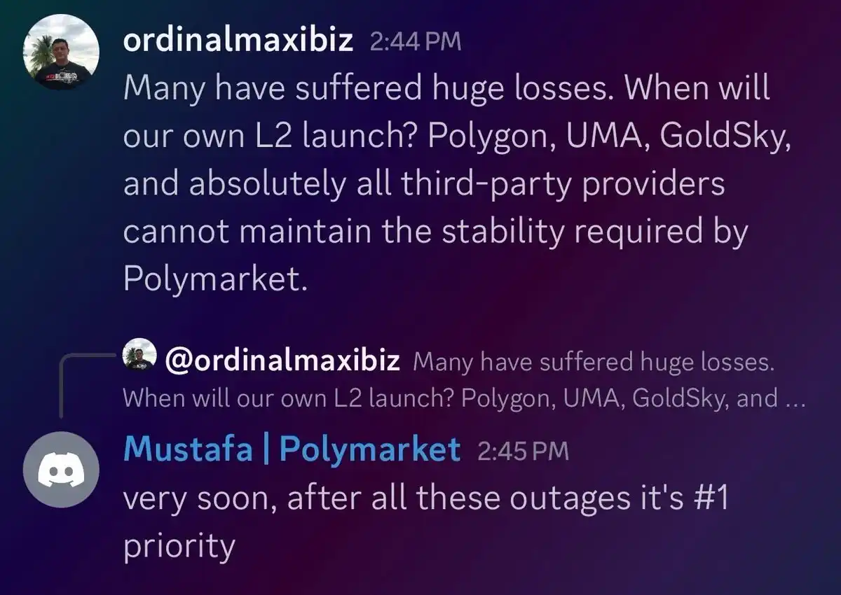 Polymarket, лидер на рынке прогнозов, объявил, что построит собственный L2, неужели козырная карта Polygon исчезла?
